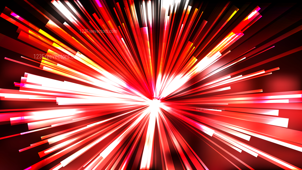 Abstract Red Black and White Rays Background