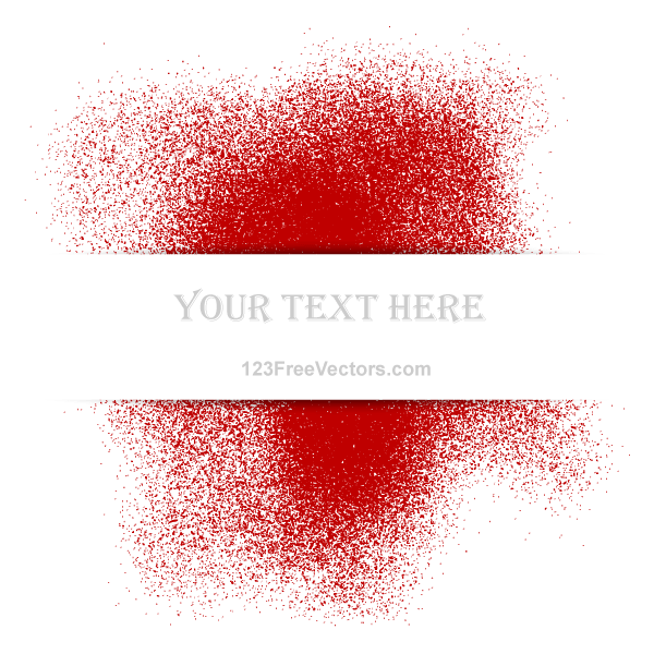 Vector Paint Spray Banner Illustrator