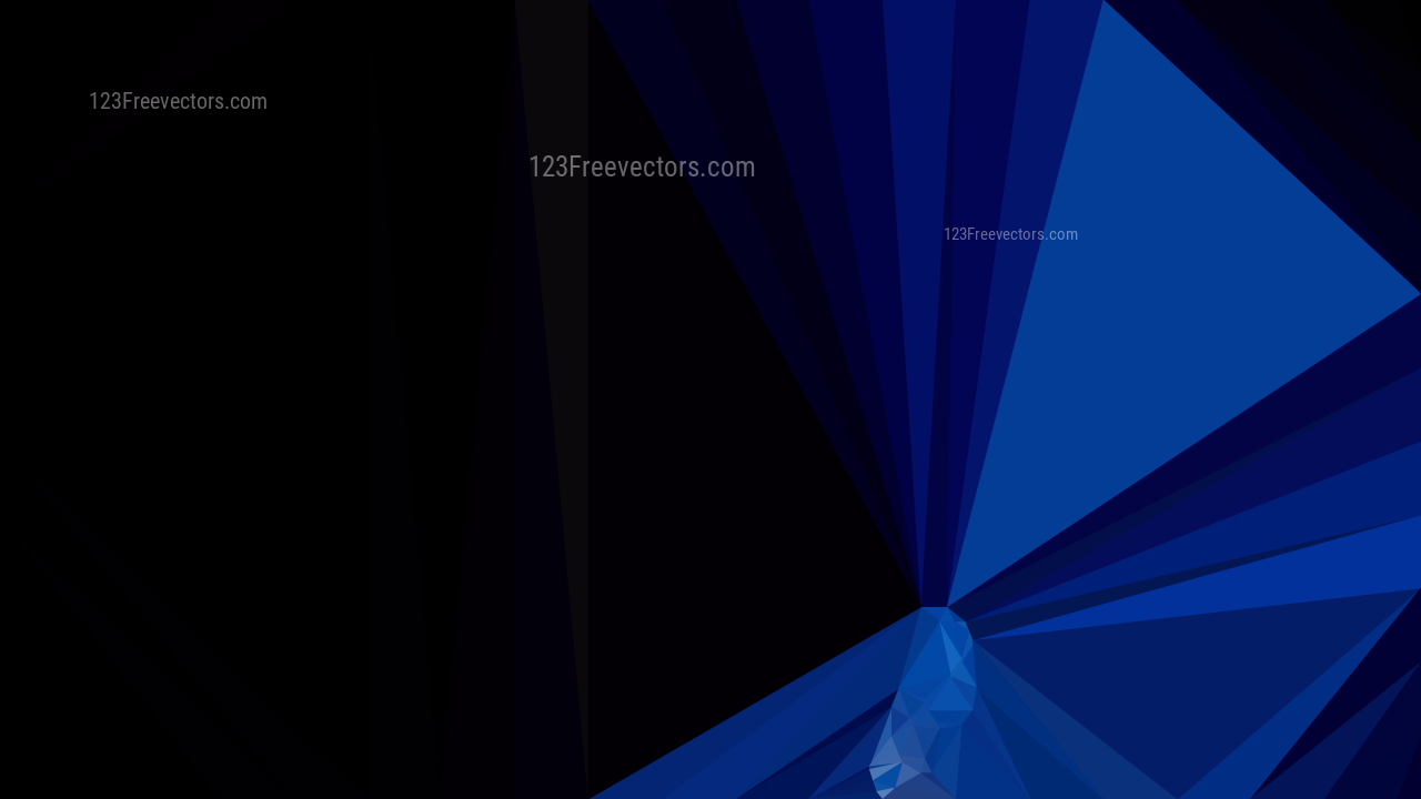Abstract Black and Blue Polygonal Background