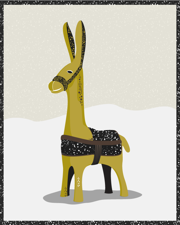 Milky-way Donkey Vector Freebie