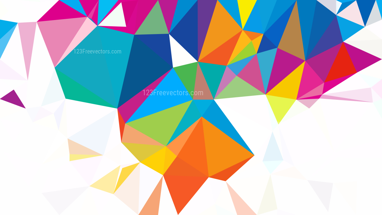 Abstract Colorful Polygon Background Vector