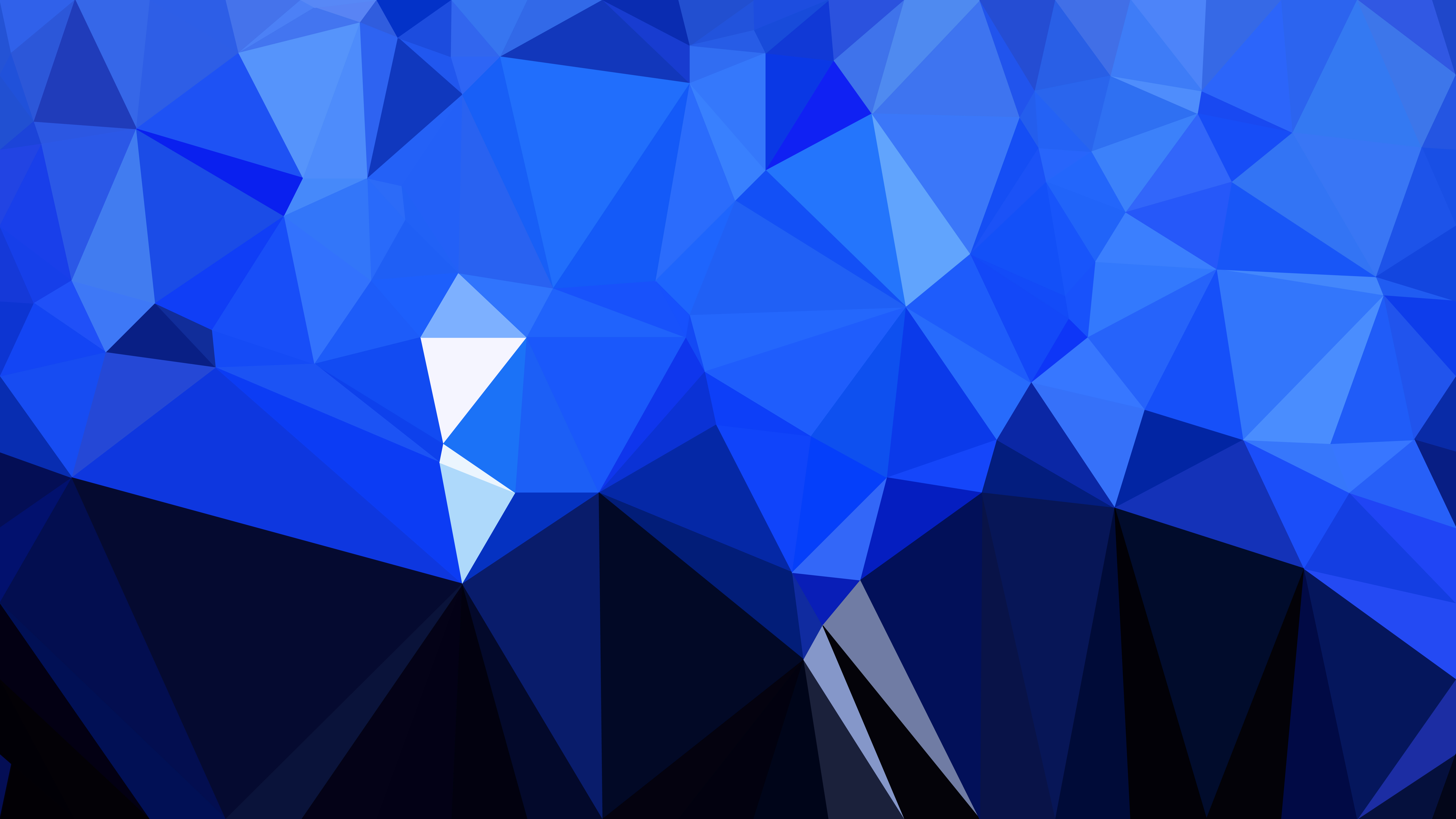 Free Abstract Cool Blue Polygonal Triangle Background Vector