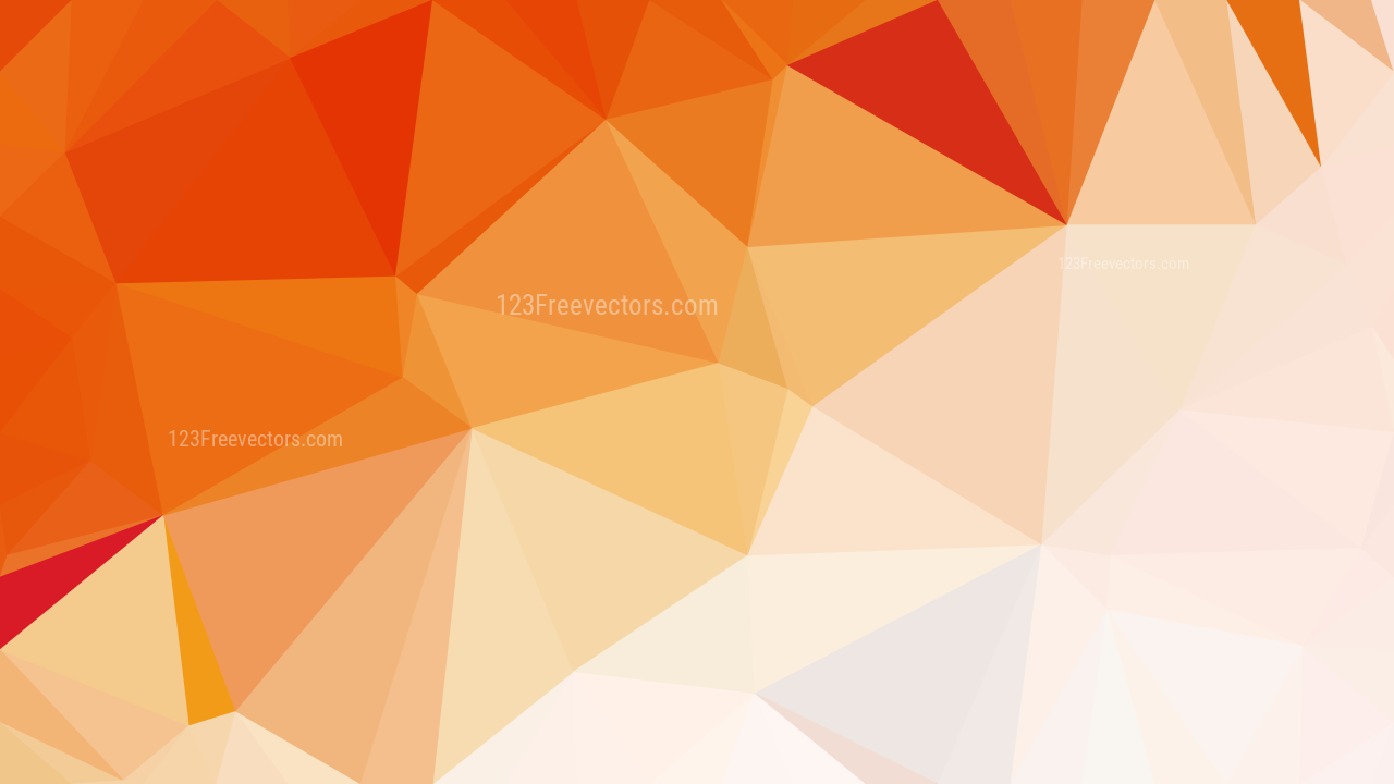 Orange and White Polygon Background Graphic Design