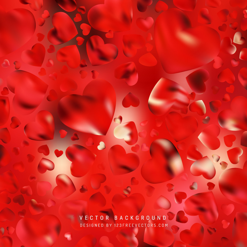 Red Love Heart Background