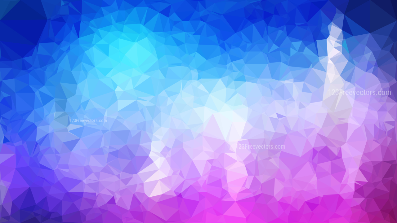 Pink and Blue Polygonal Abstract Background Design Vector Illustration