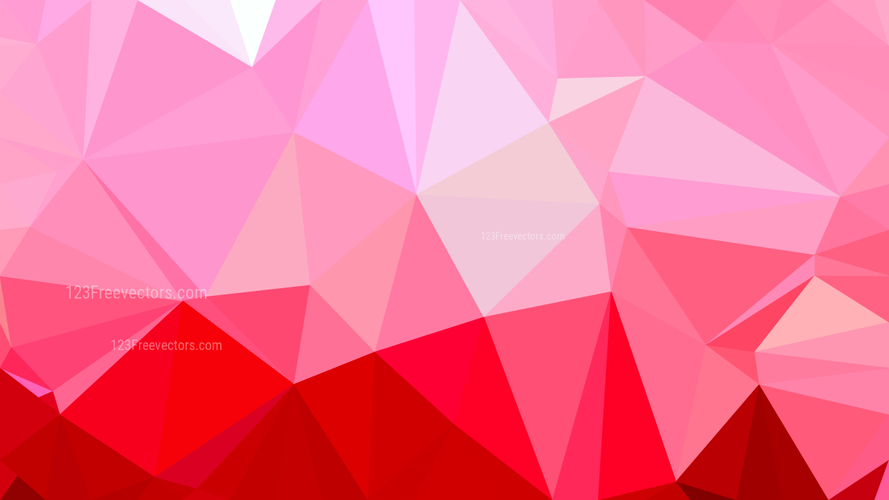 Pink and Red Polygonal Abstract Background Design Vector Illustration
