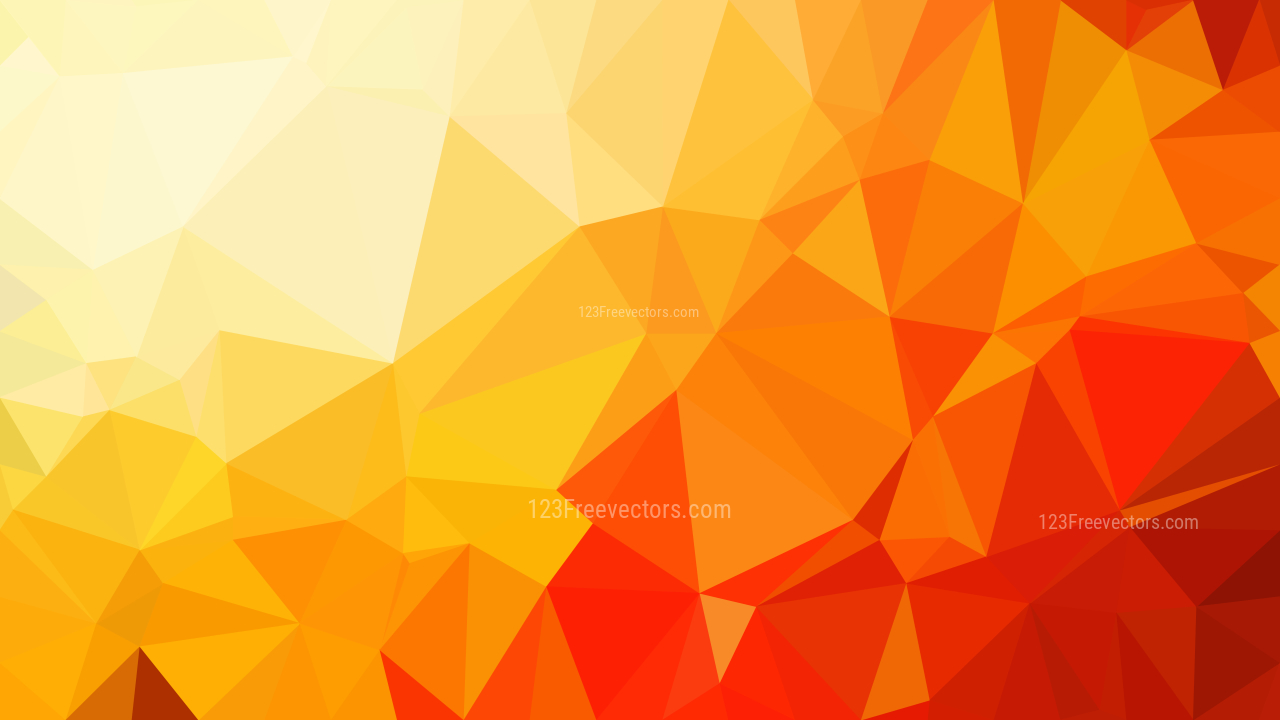 Abstract Red and Orange Polygonal Background Design Vector Illustration