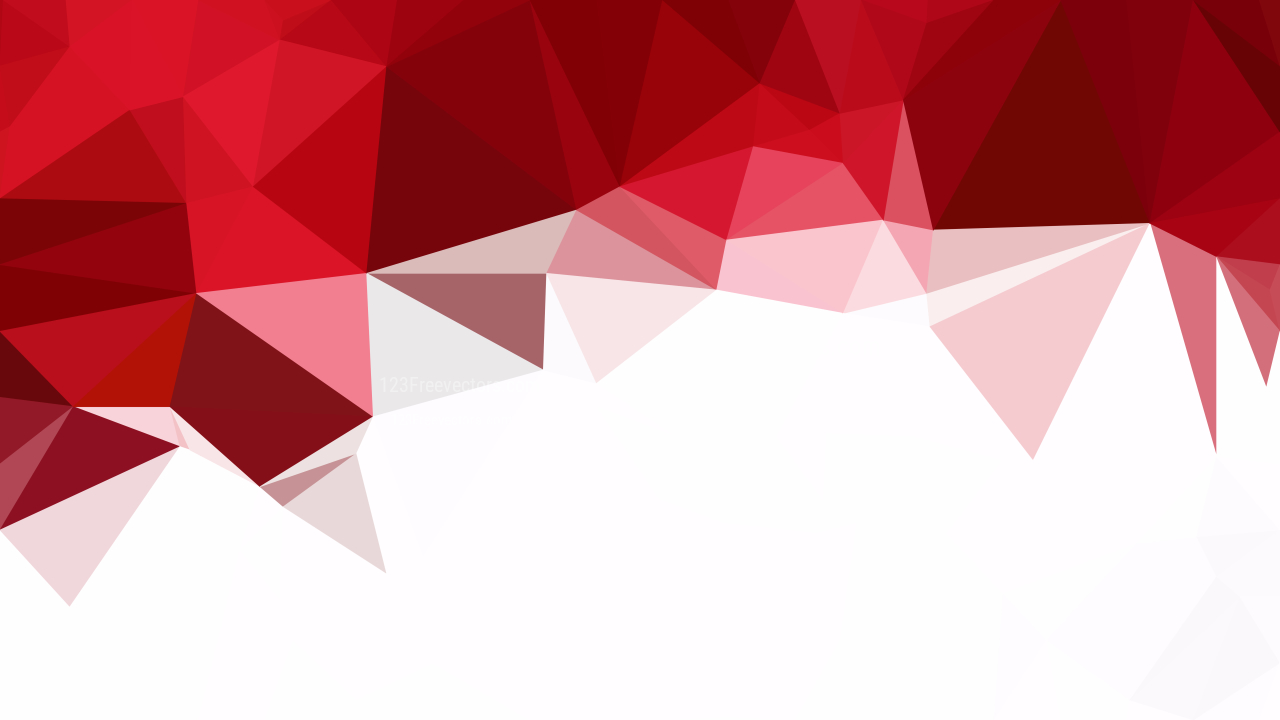 Red and White Polygon Abstract Background