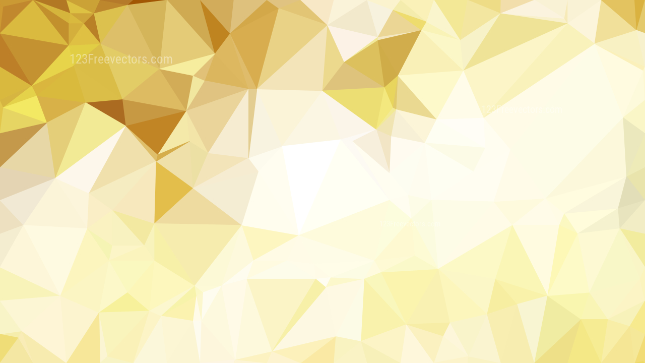 Abstract White and Gold Polygonal Background