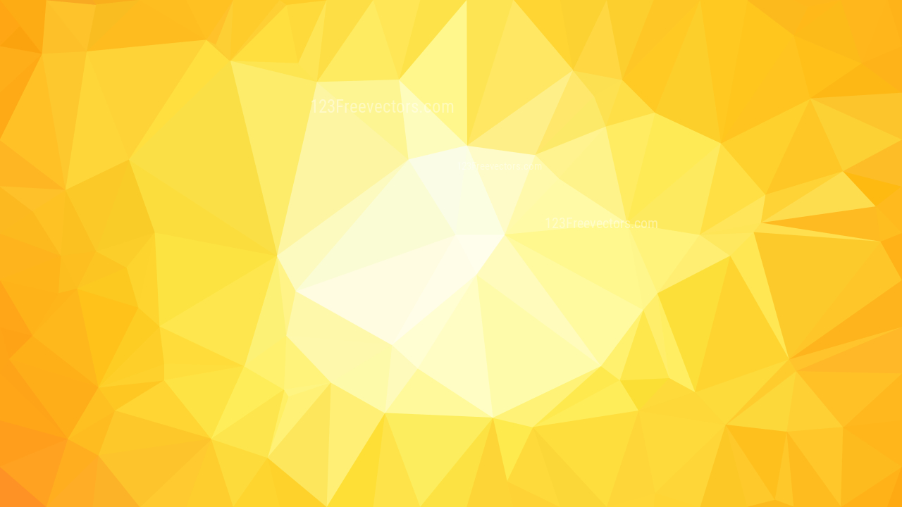 Yellow and White Low Poly Background Template