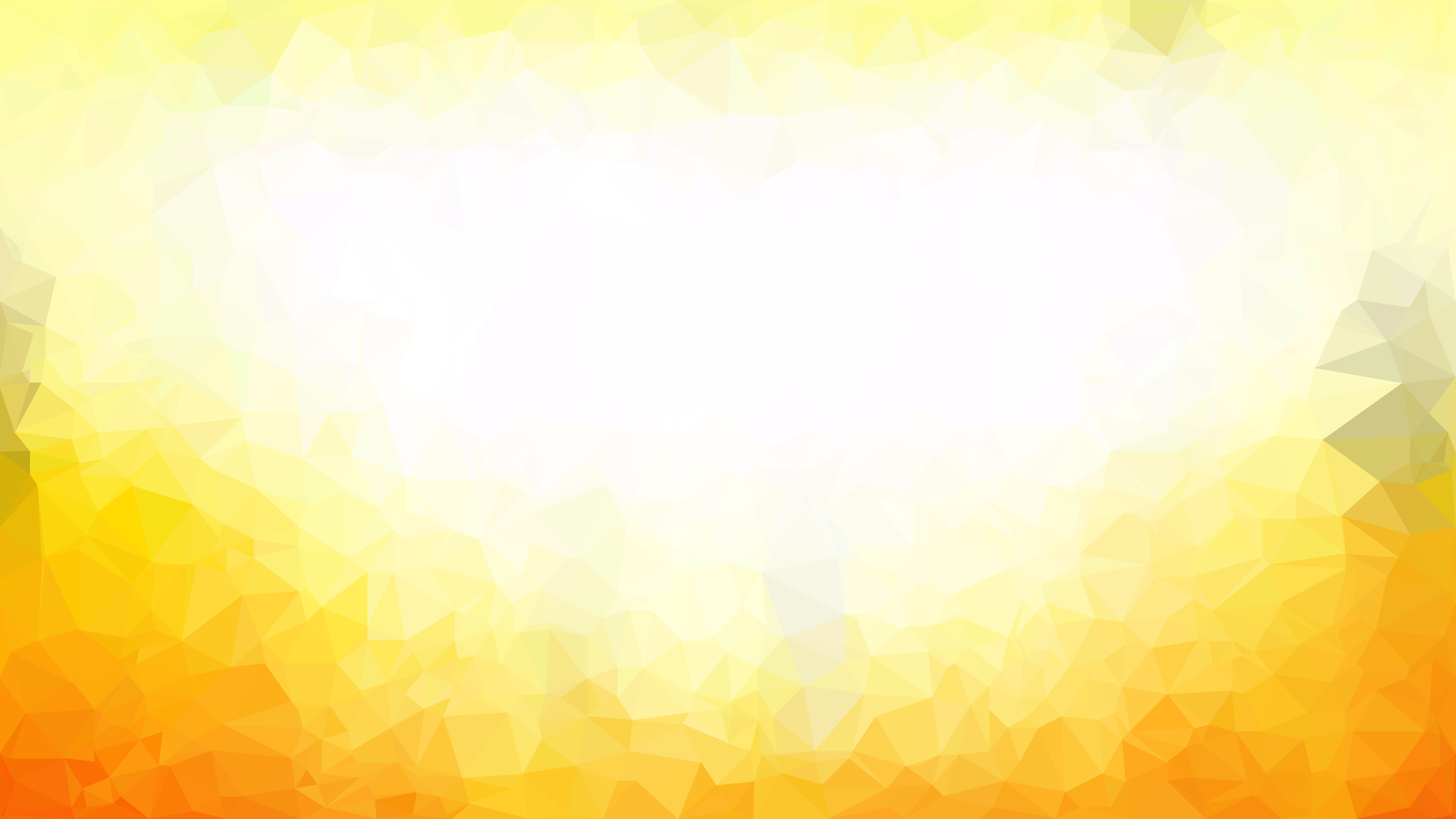 Free Abstract Yellow and White Polygonal Triangle Background Vector