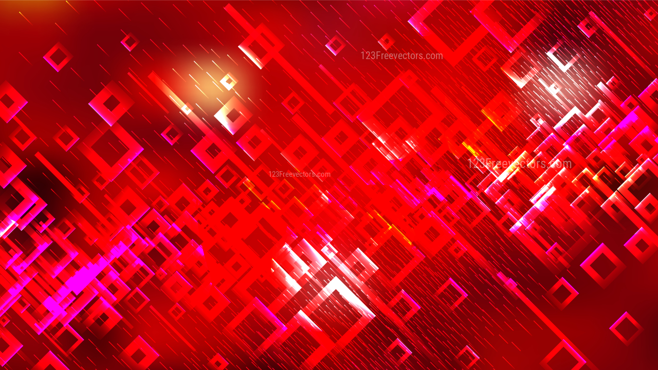 Red Modern Square Abstract Background