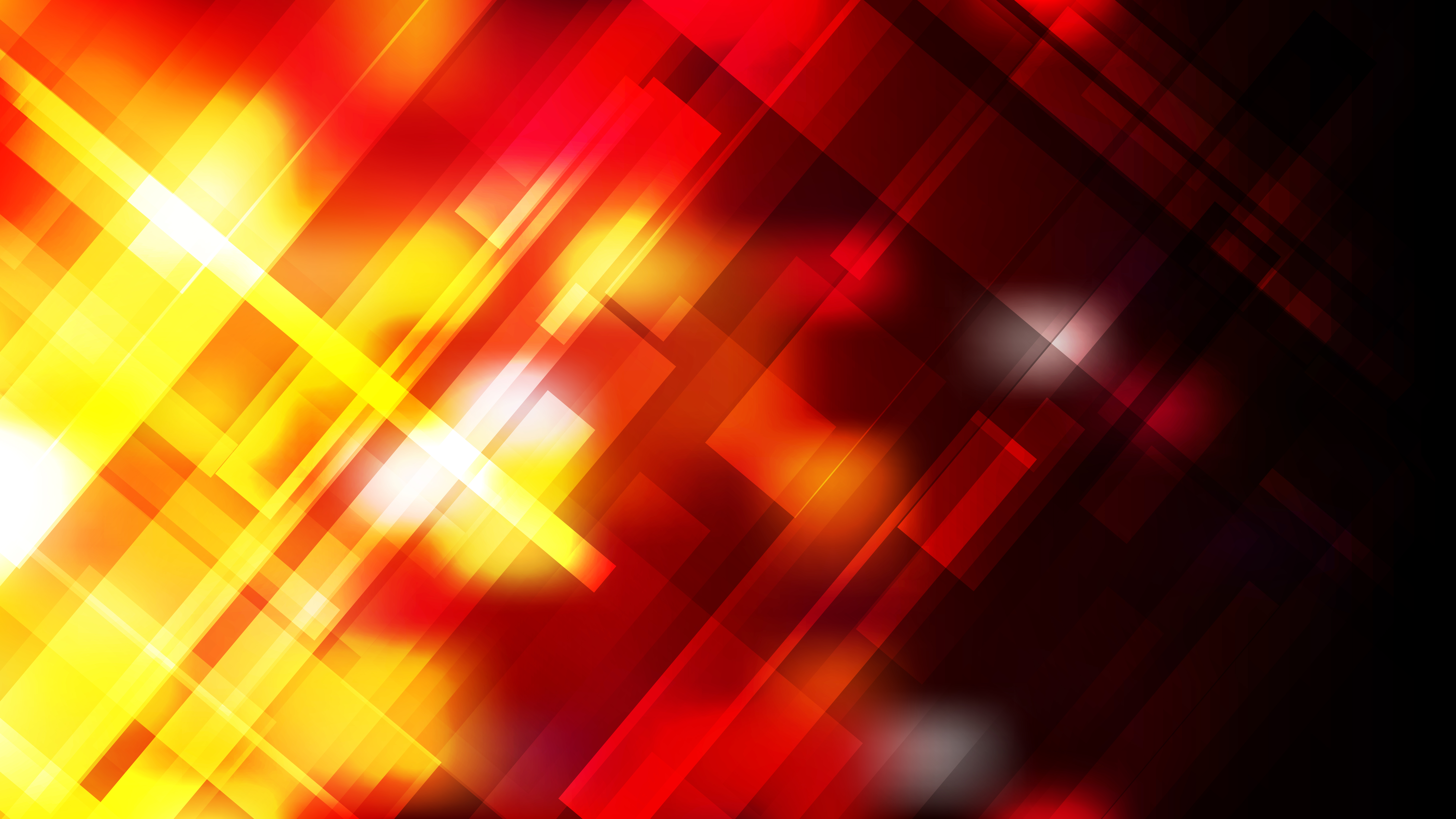 Free Geometric Abstract Black Red and Yellow Background
