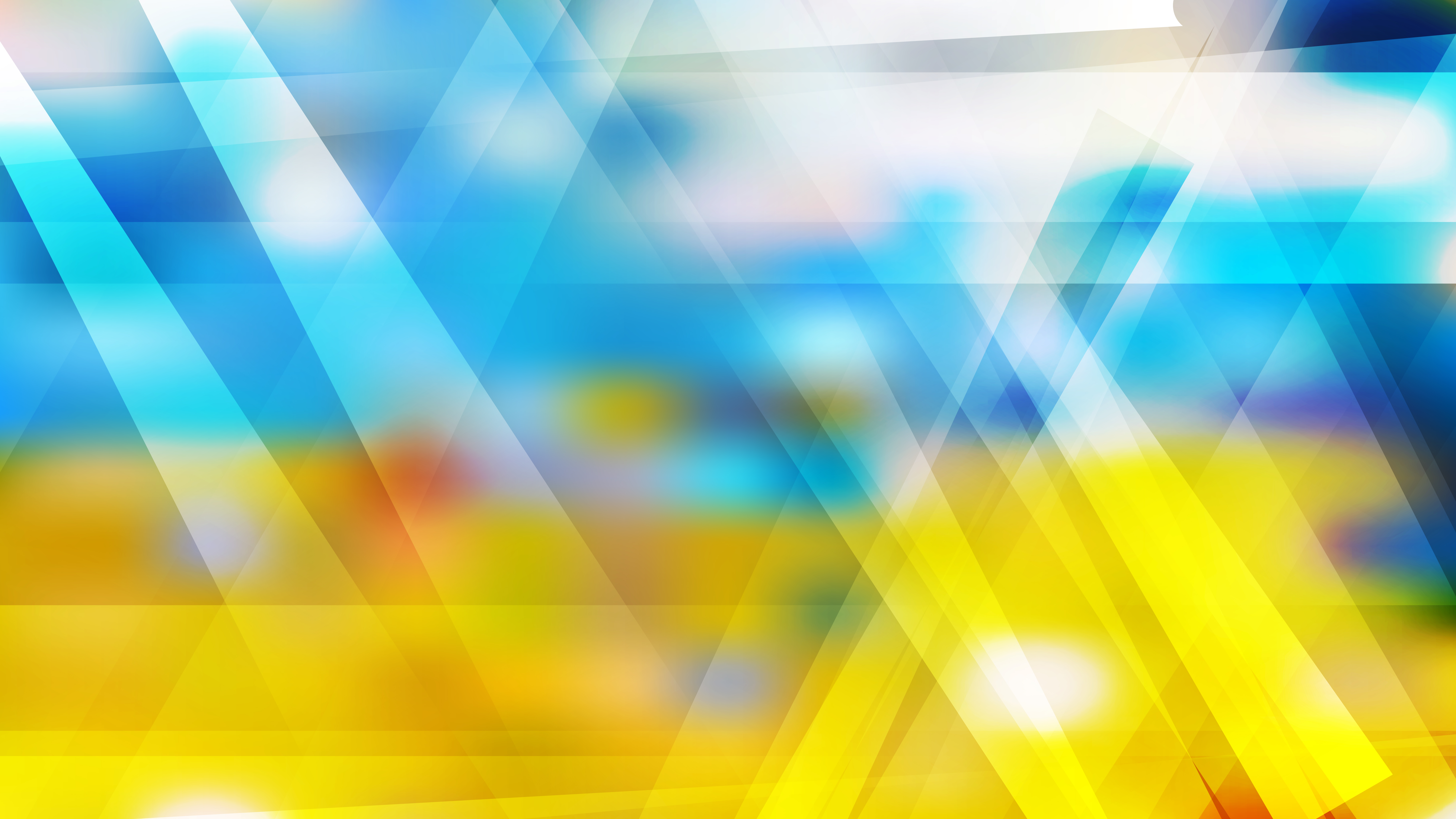 Free Blue Yellow and White Geometric Abstract Background Vector Image