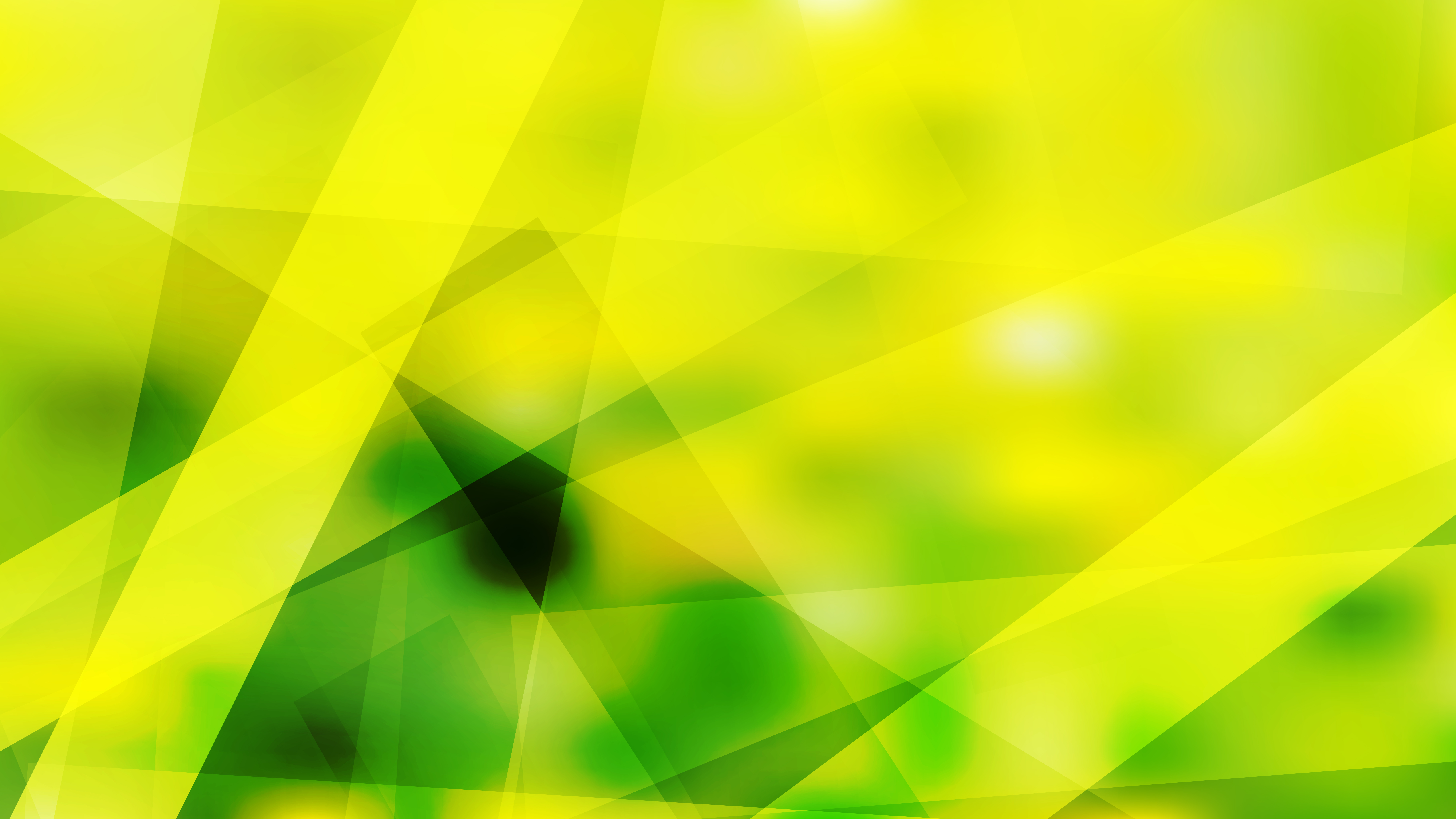 Free Geometric Abstract Green and Yellow Background Graphic