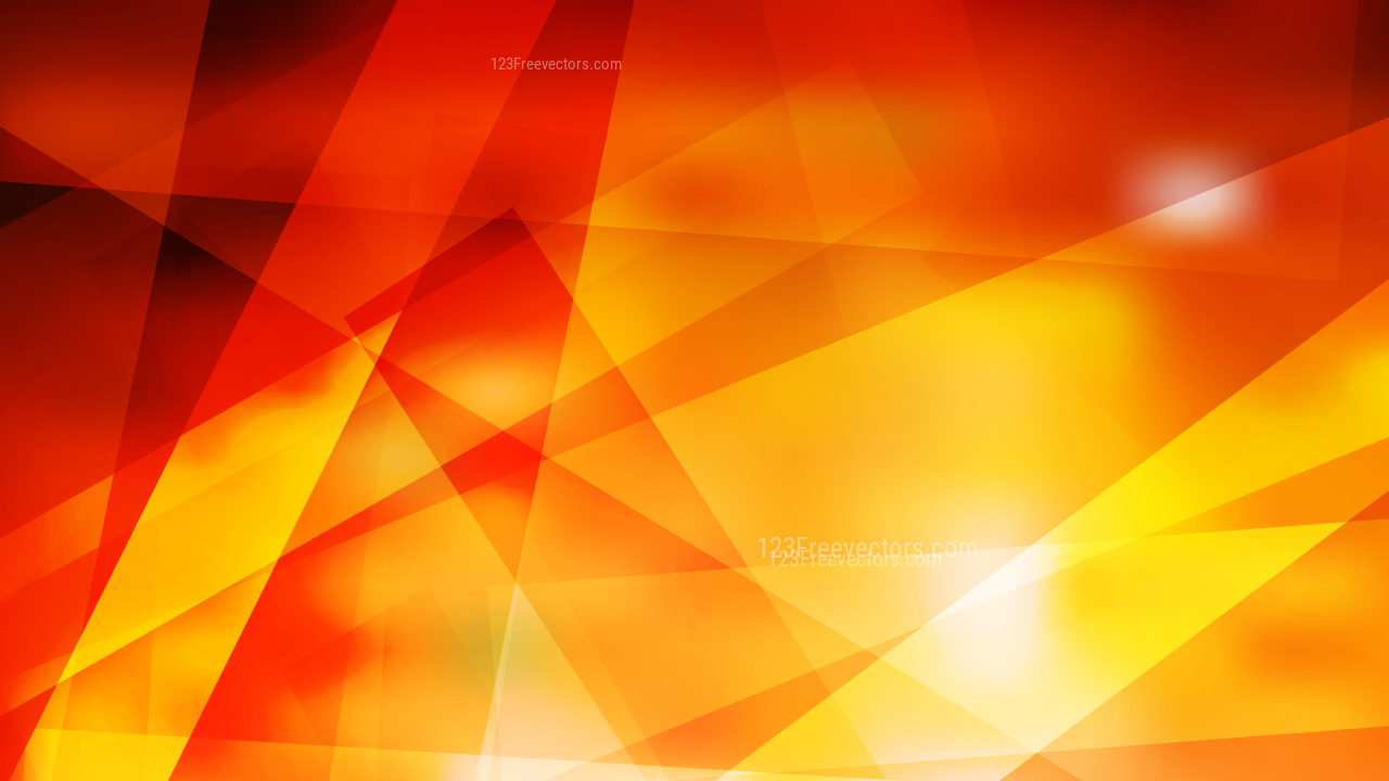 Abstract Geometric Red and Yellow Background Vector Illustration