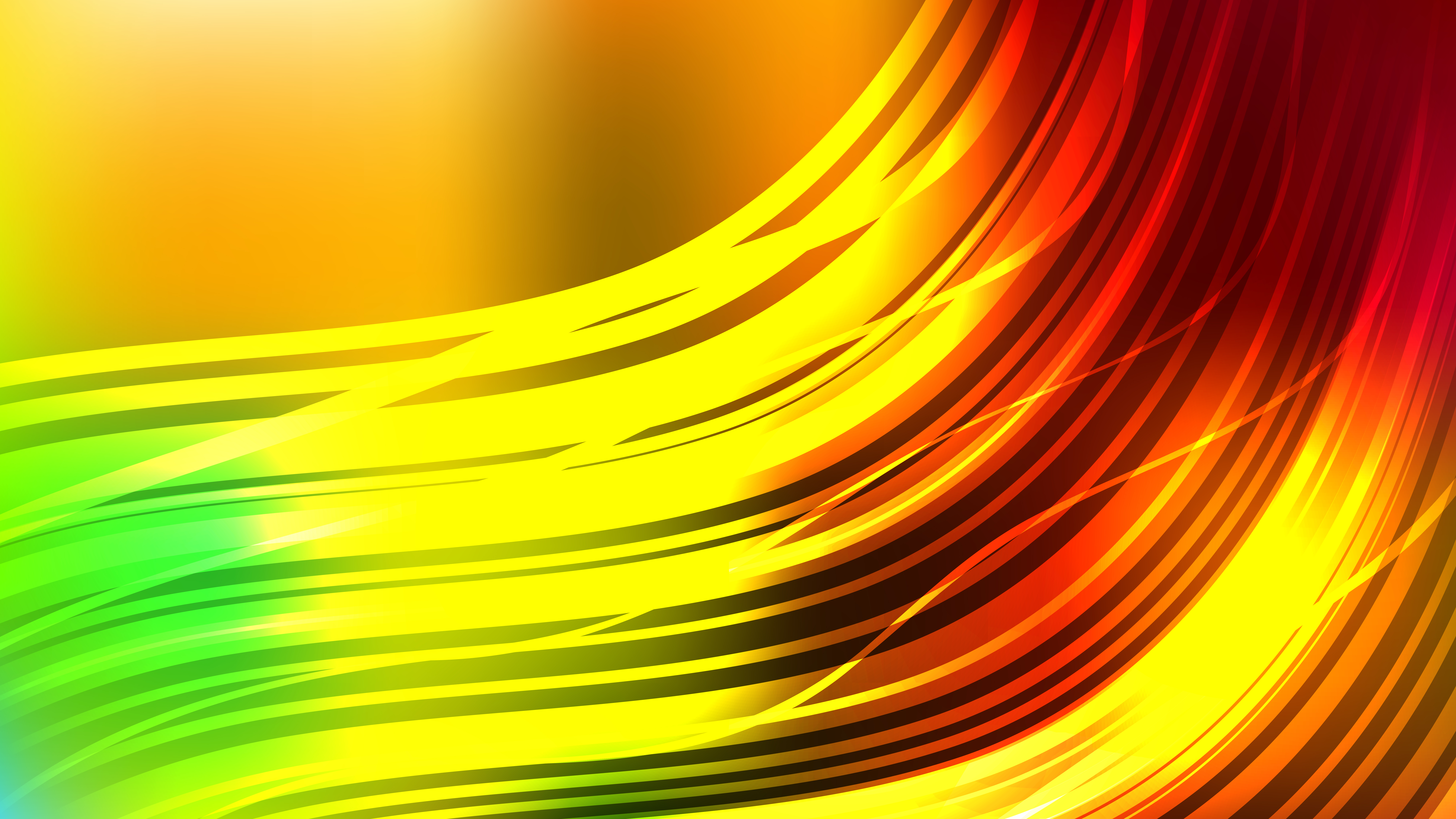 Free Red Yellow and Green Abstract Background