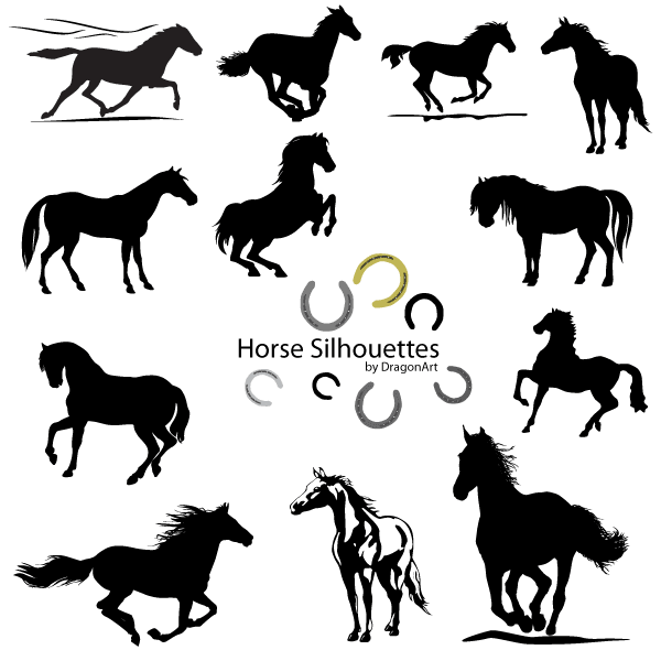 Vector Horse Silhouettes