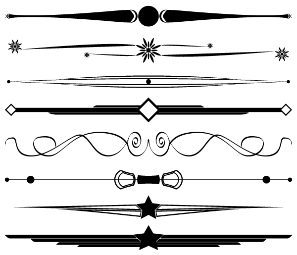 Free Decorative Border Vectors and Dividers