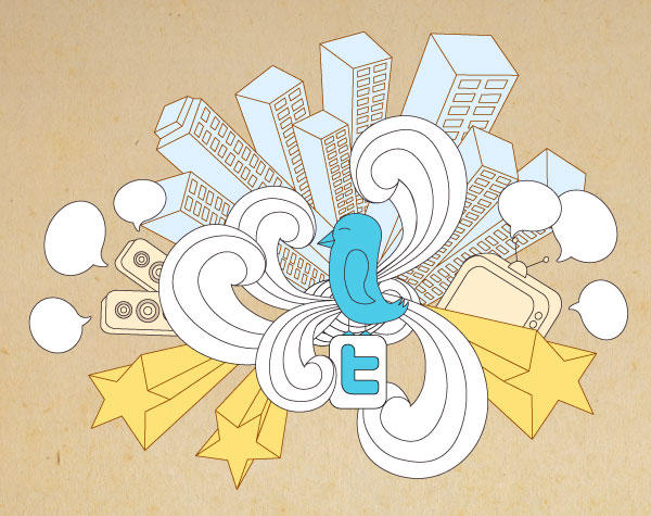 Free Twitter Background Vector