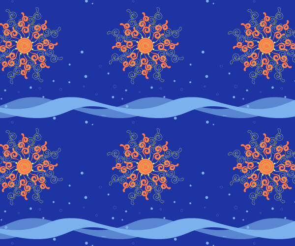 Sun and Motion Pattern Vector