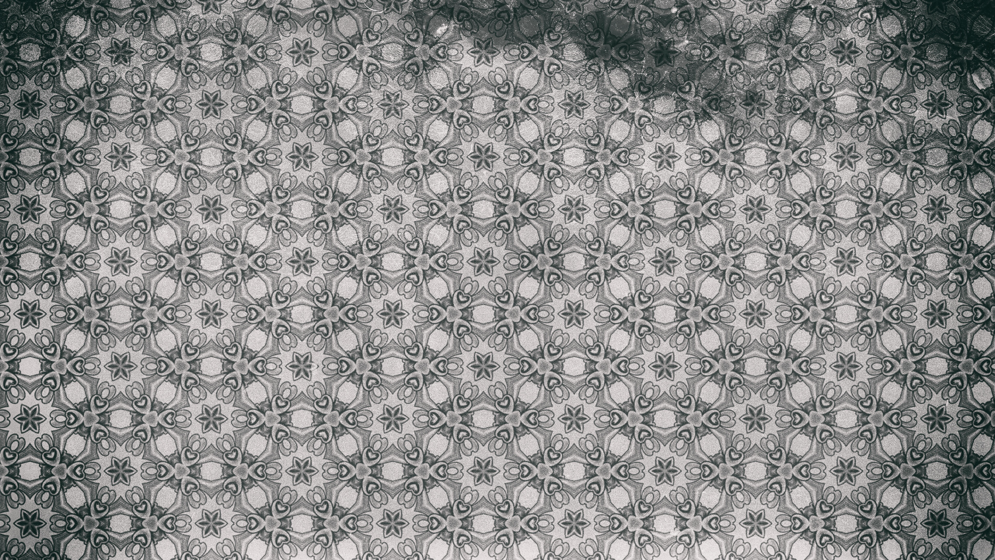 Gray Floral Pattern
