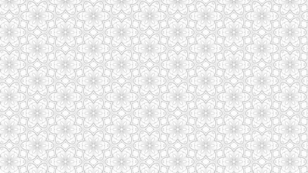 White Floral Seamless Geometric Pattern Wallpaper Template