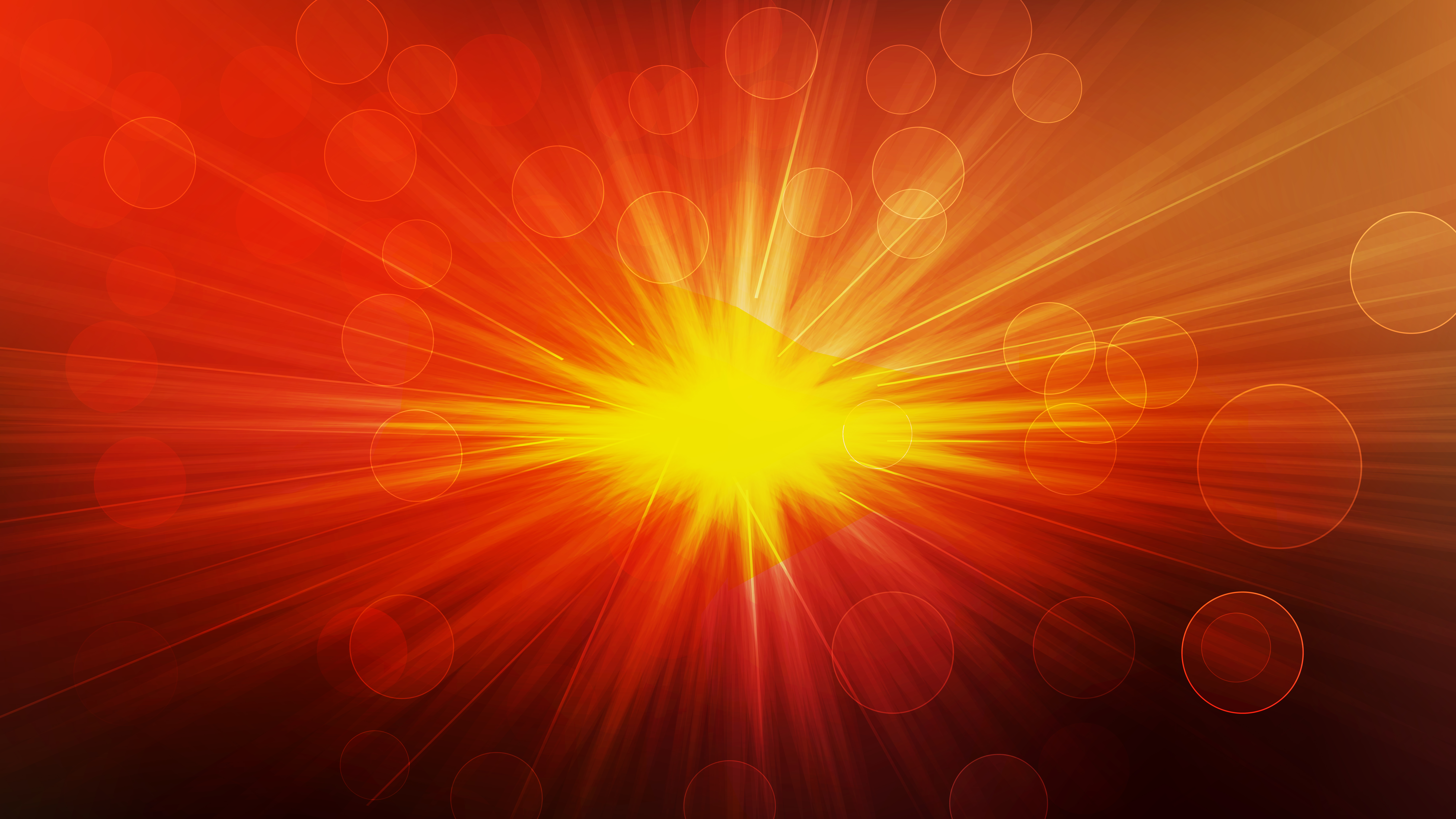 Free Abstract Black Red and Yellow Bokeh Defocused Lights with Rays  Background Vector Image