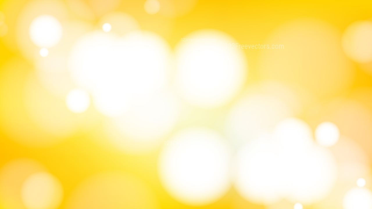 Yellow and White Blur Bokeh Background