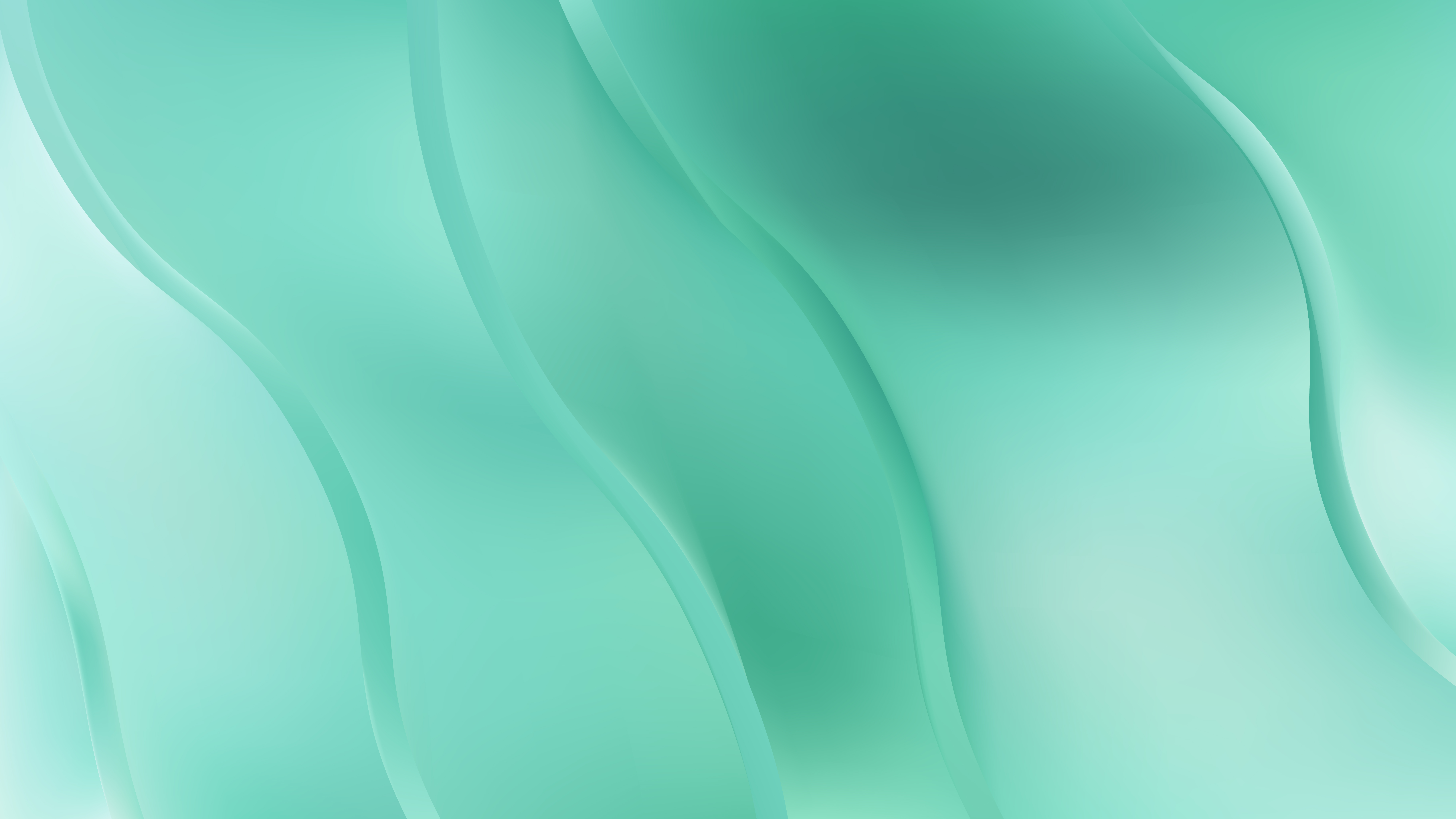 Free Mint Green Abstract Wavy Background Vector