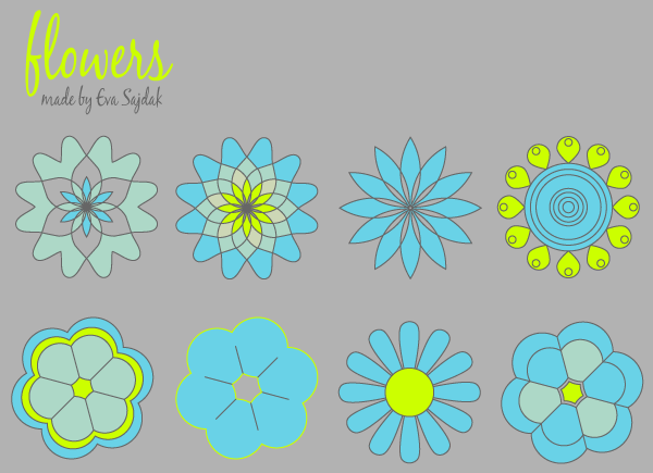 Free Download Simple Vector Flowers