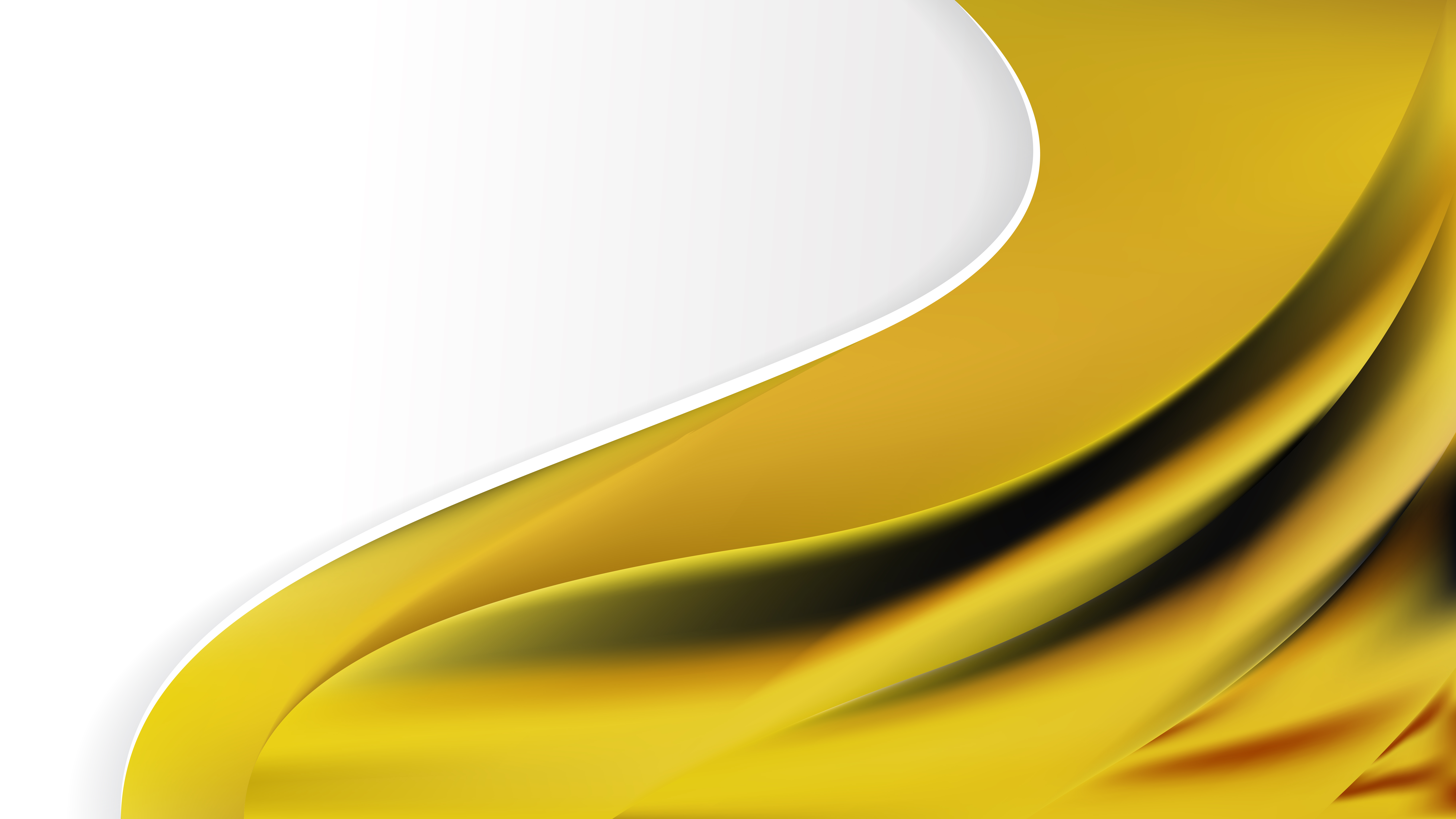 Free Abstract Cool Yellow Wave Business Background Design Template