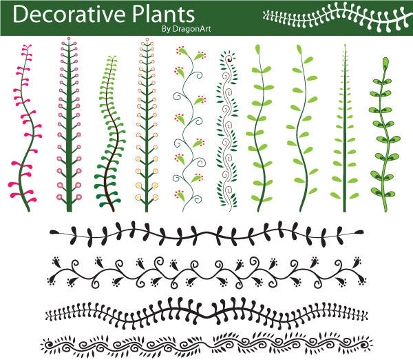 Decorative Plants Vector