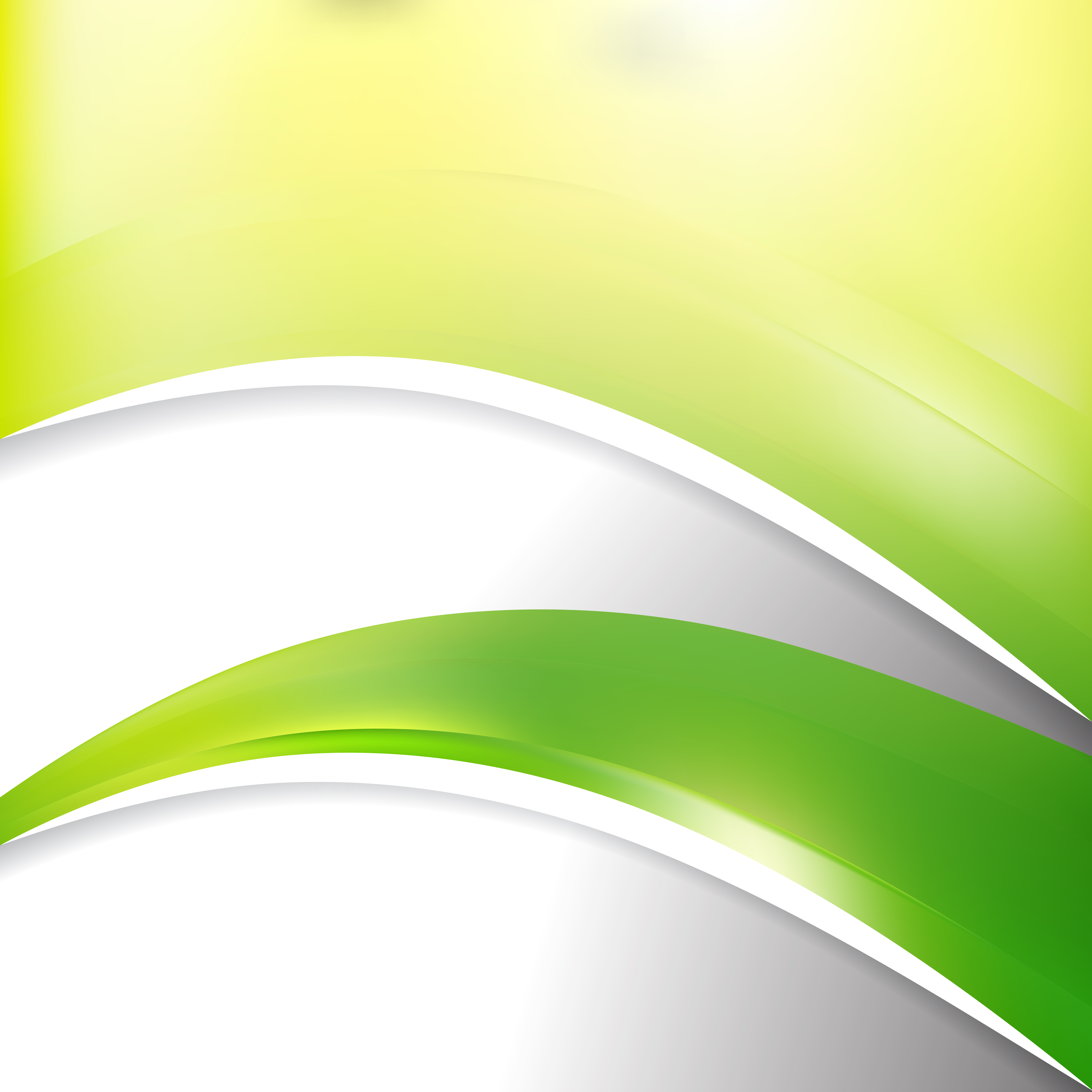 Free Green Yellow and White Wave Business Background