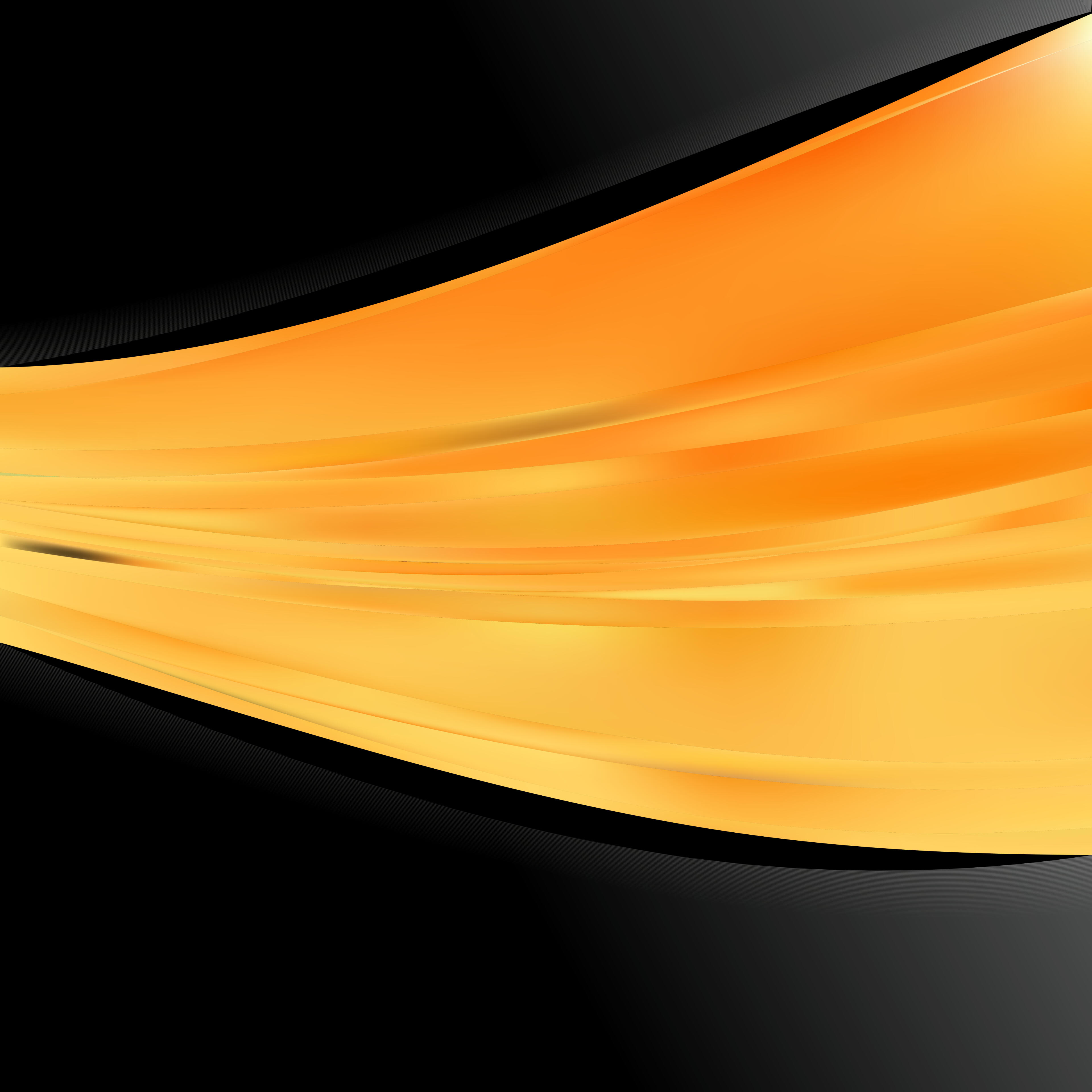 Orange Flowing Abstract
