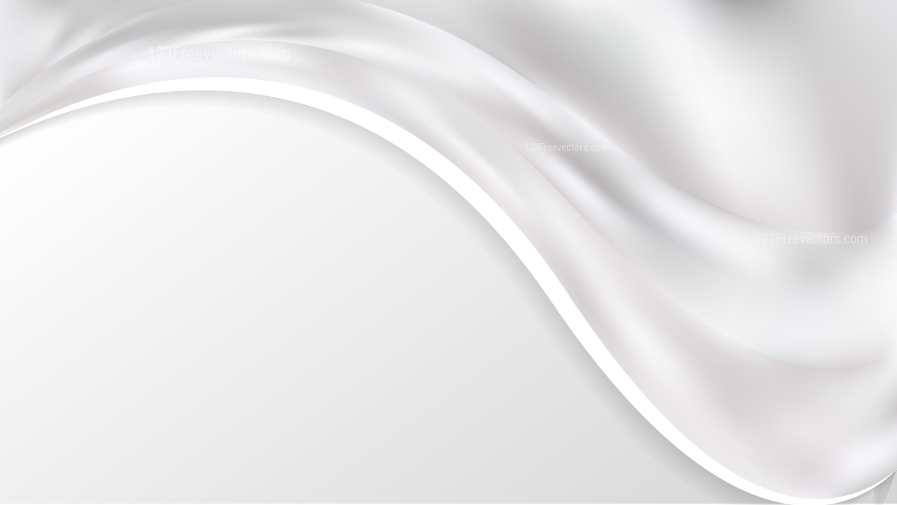 Abstract Clean Elegance White Wave Wallpaper