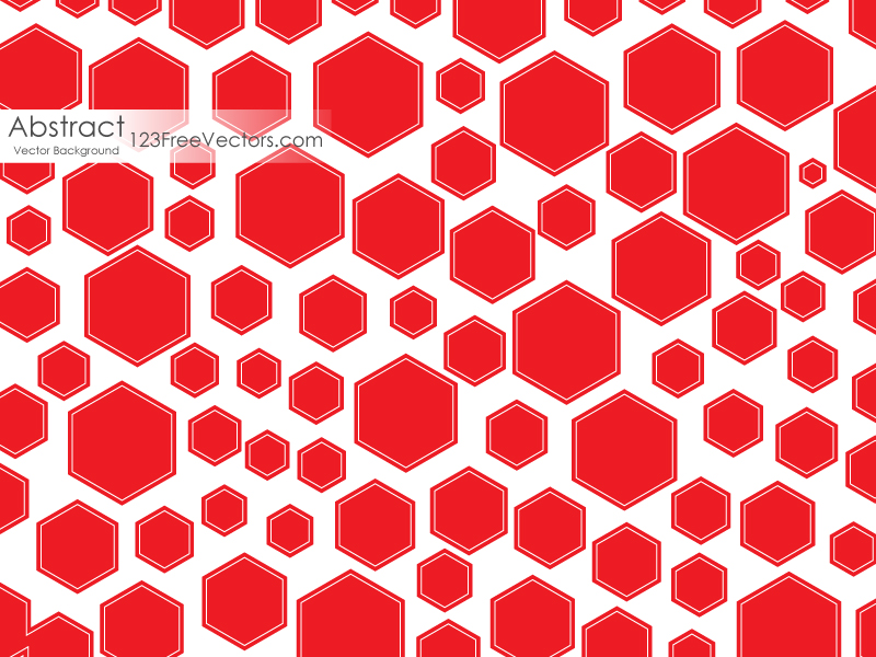 Red Polygon Shape Background Design