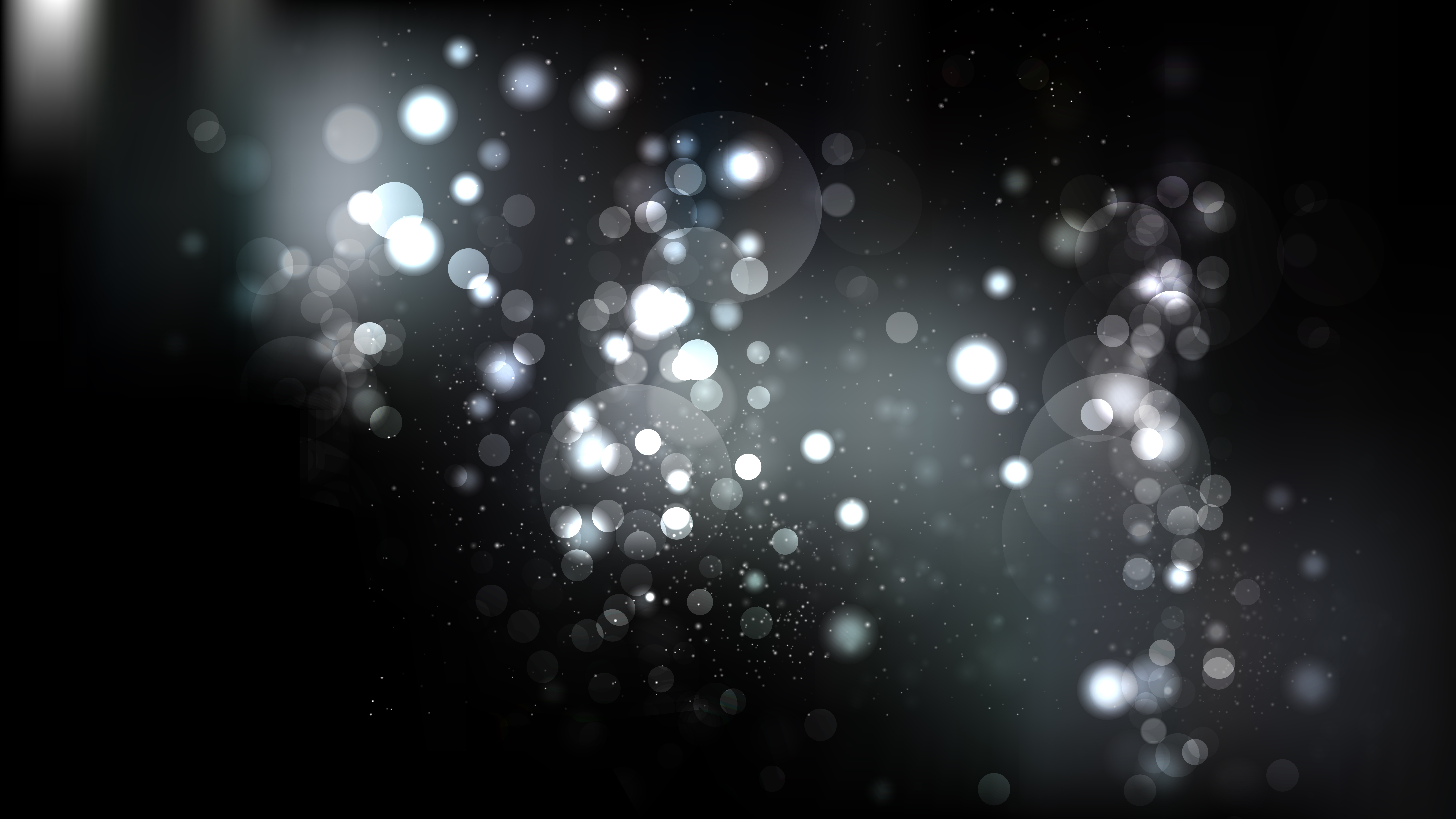 Free Abstract Black Bokeh Background
