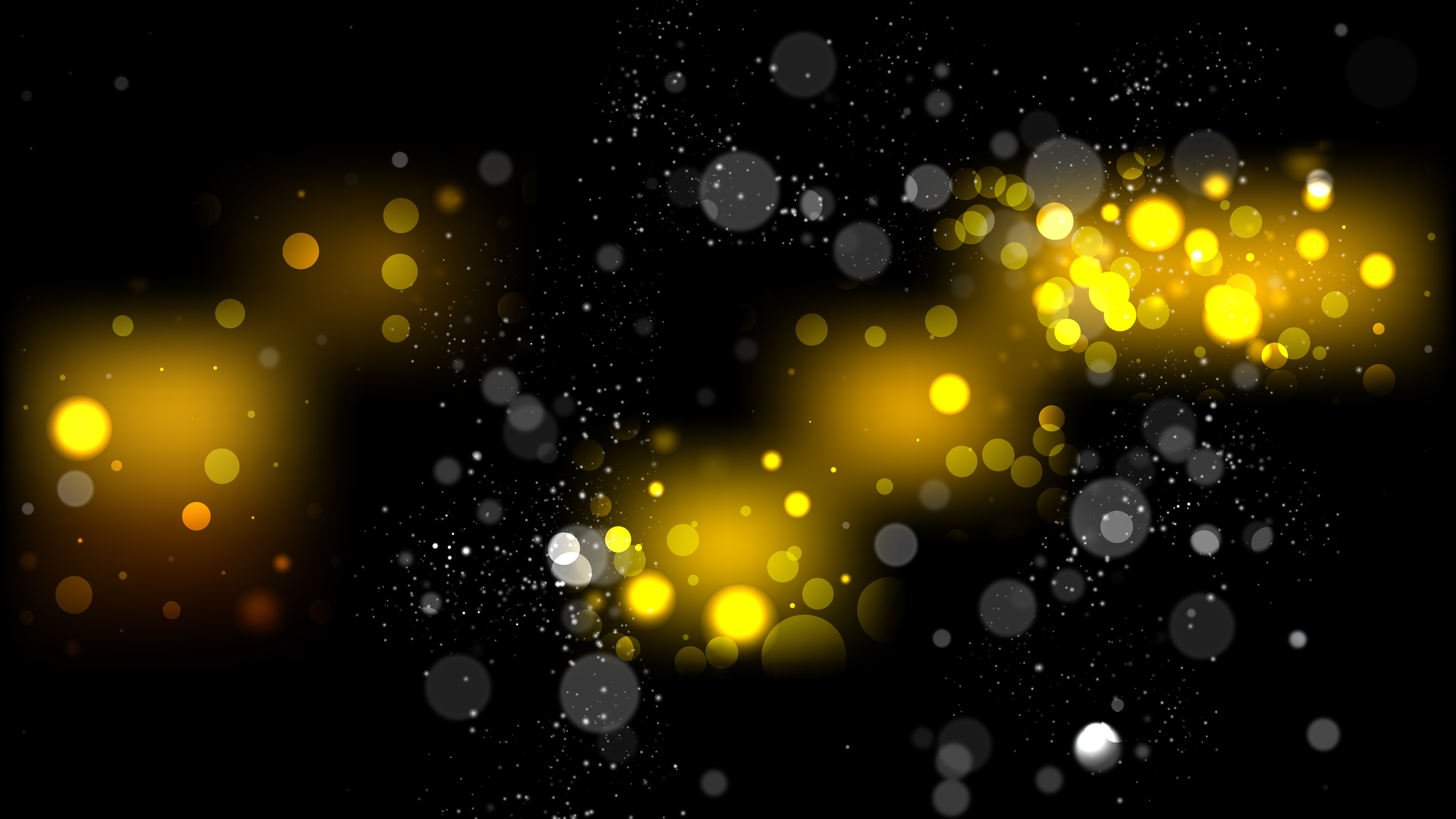 Free Black And Yellow Blurred Lights Background Graphic