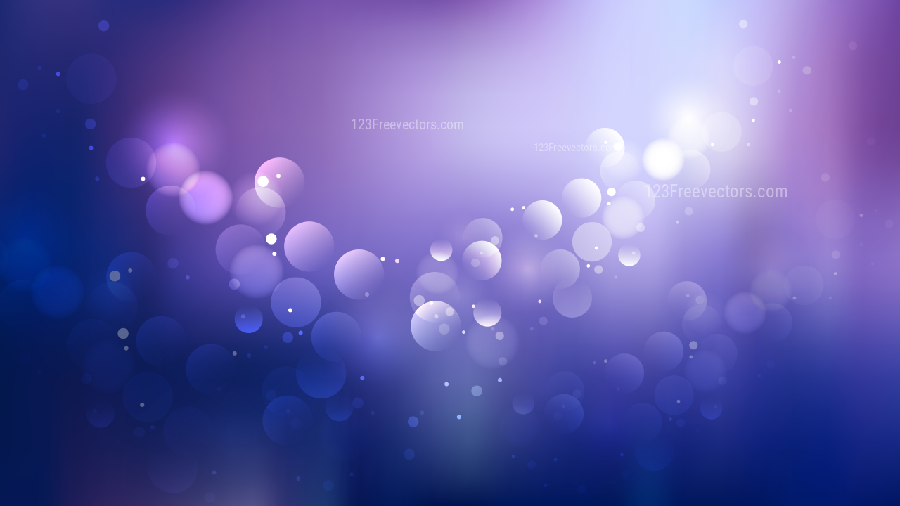 Blue and Purple Bokeh Lights Background