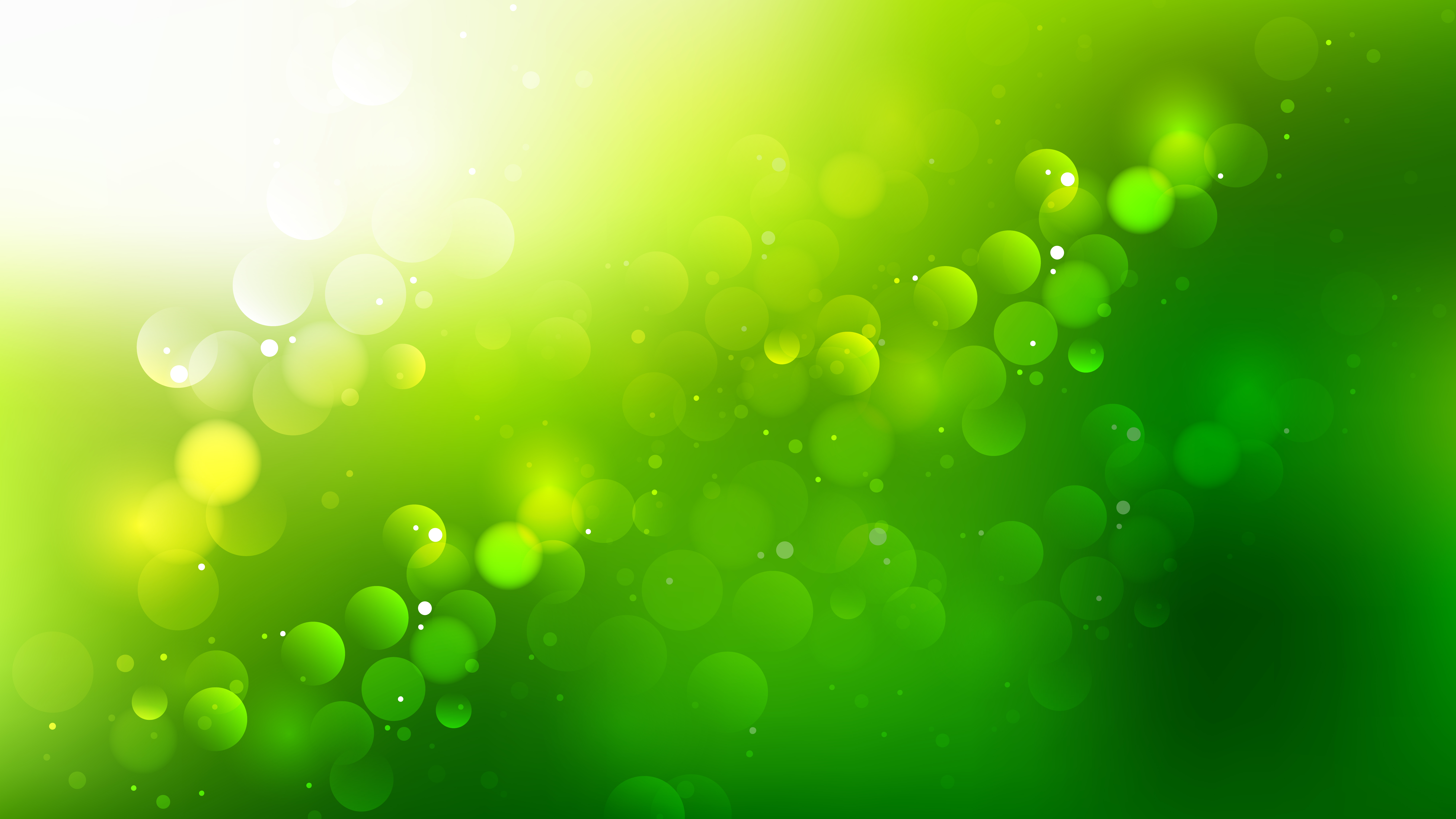 Free Abstract Green Yellow and White Blurry Lights Background