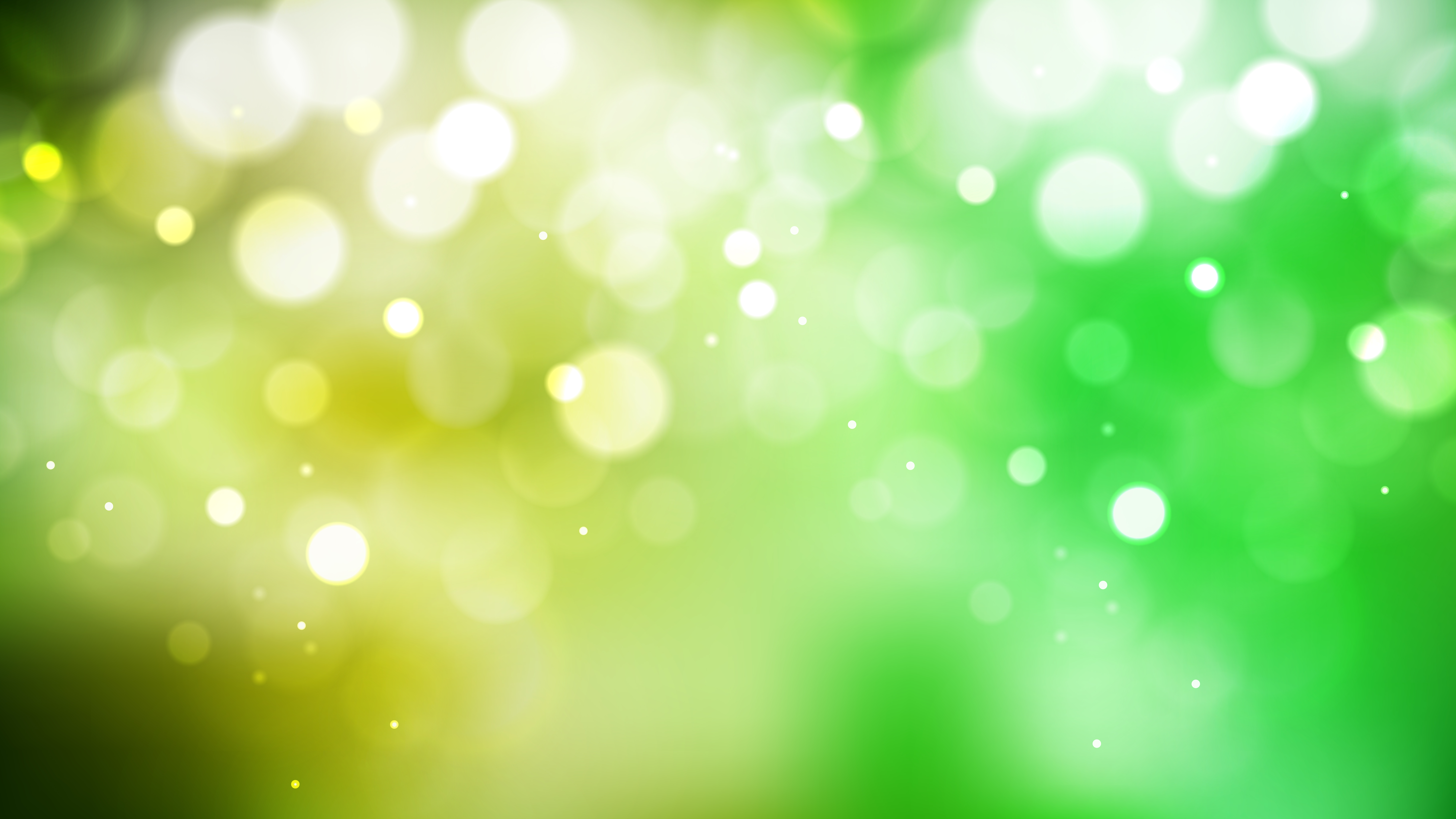 Free Abstract Green Yellow and White Defocused Lights Background Vector