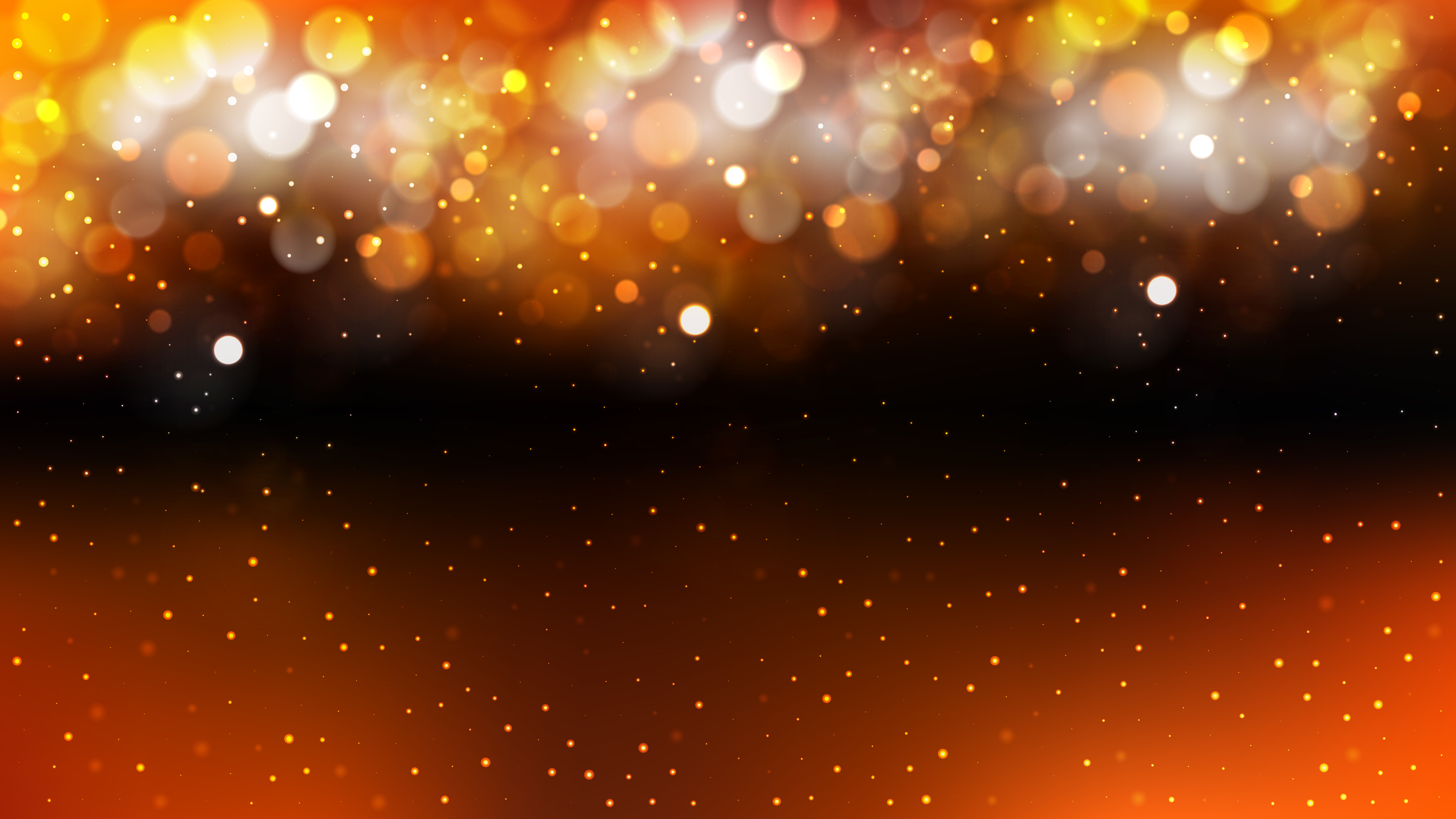Free Abstract Orange and Black Bokeh Background
