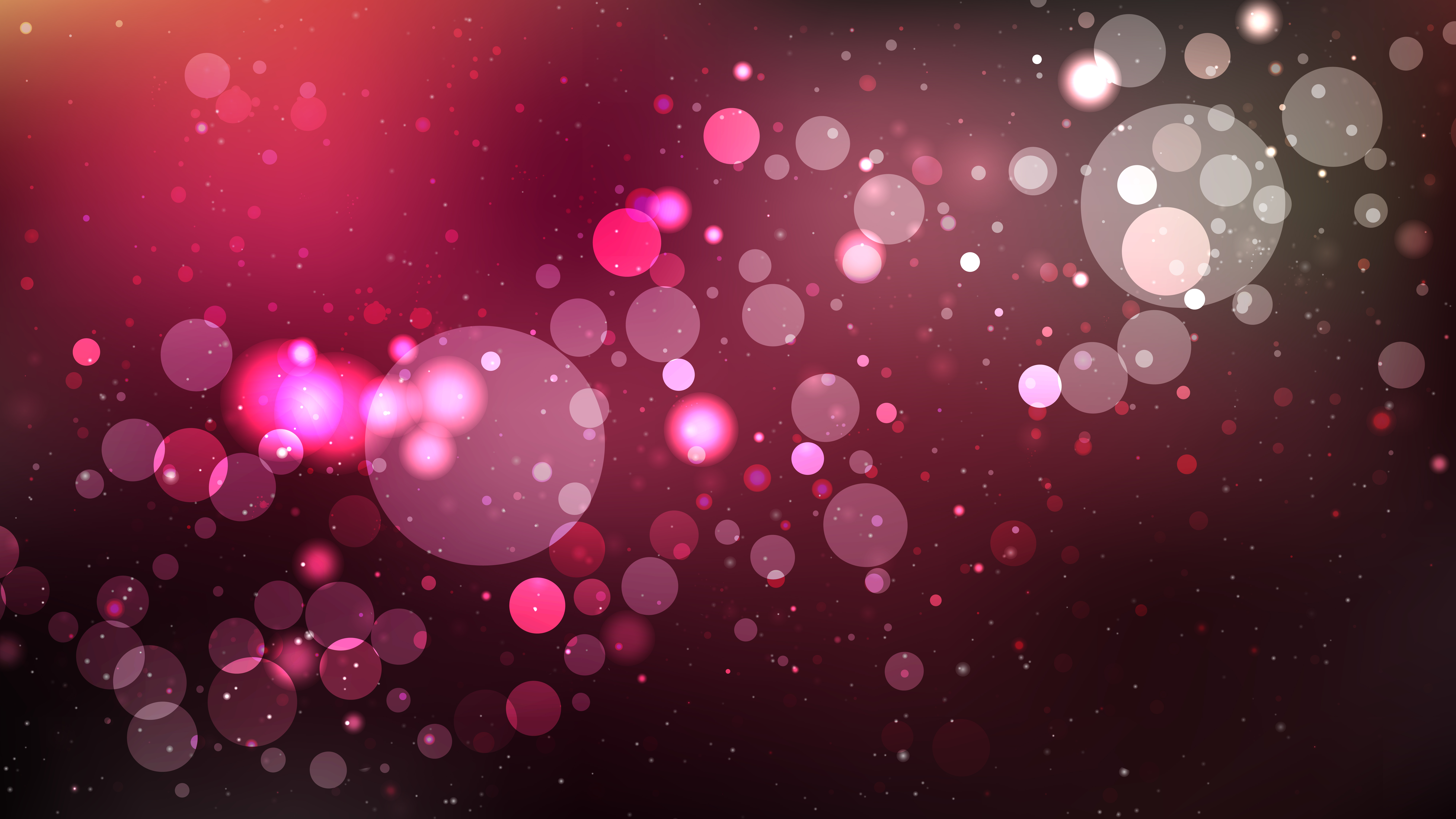 Free Abstract Pink and Black Bokeh Lights Background