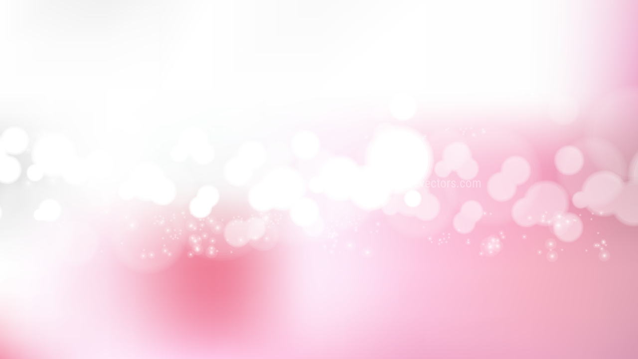 Pink and White Bokeh Background