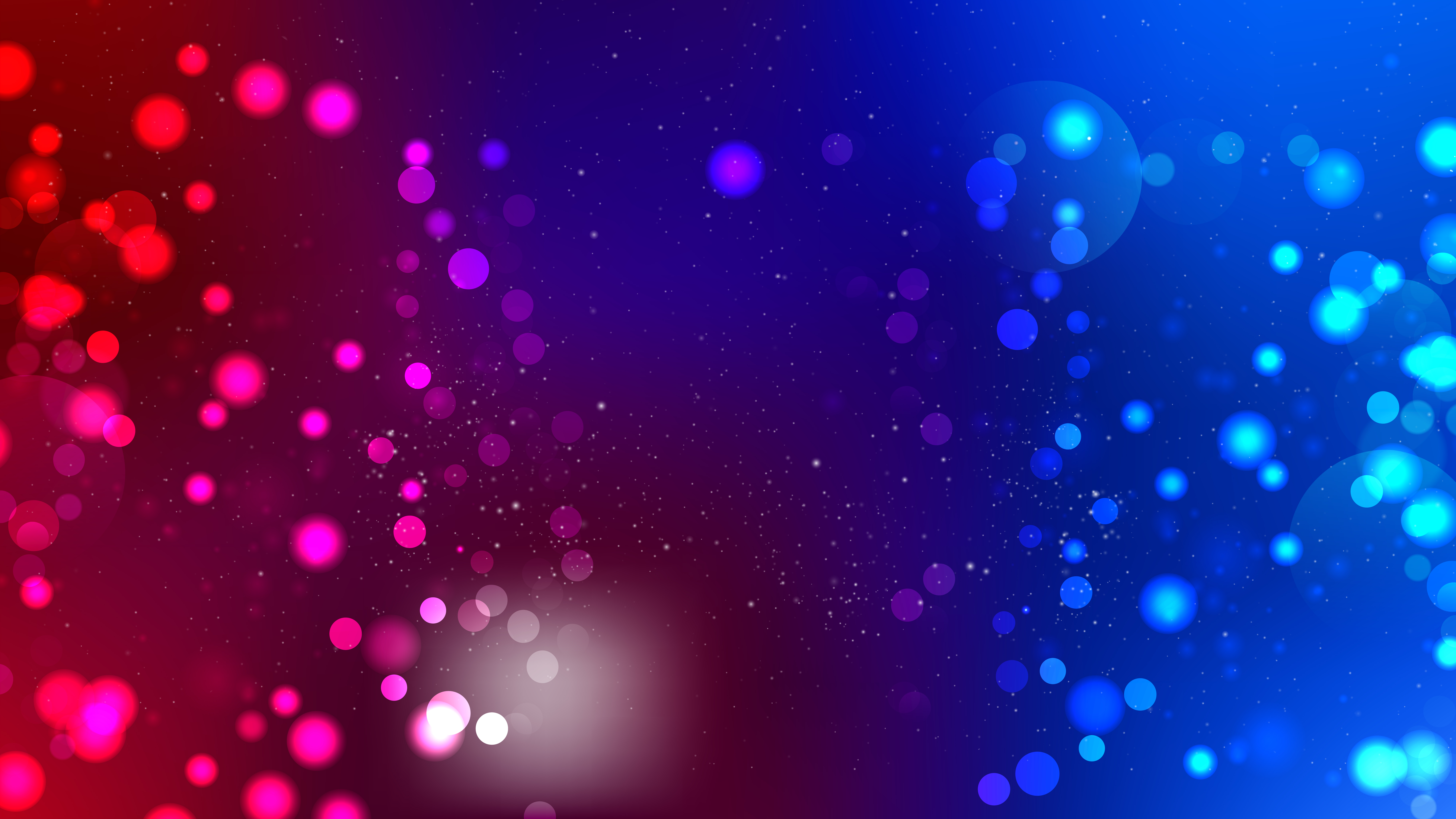 Abstract Red and Blue Bokeh Lights Background