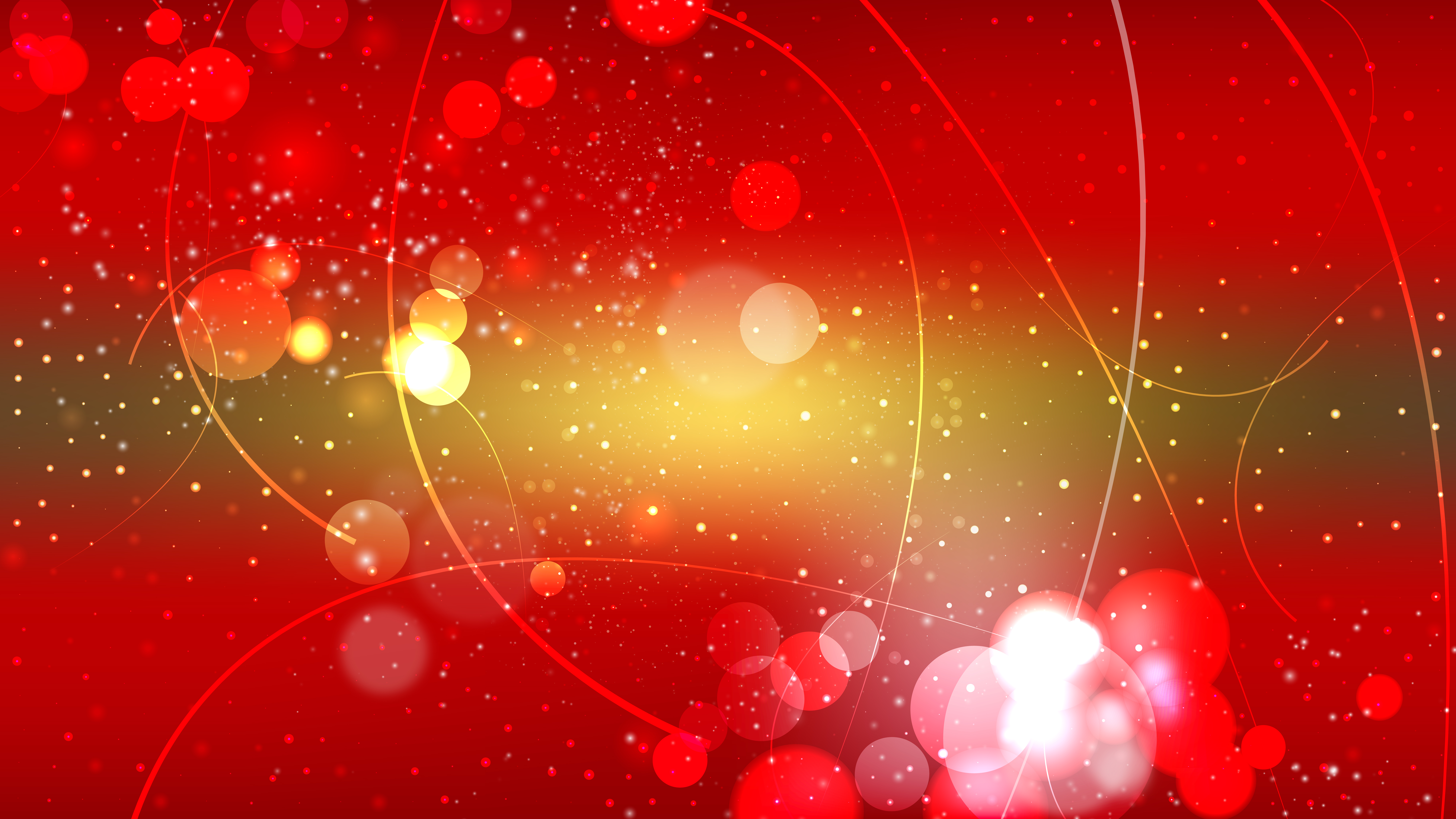 Free Abstract Red and Gold Bokeh Background Vector