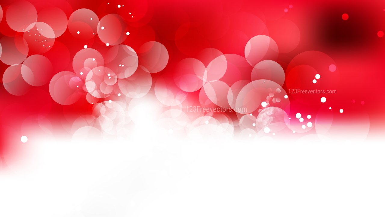 Red and White Defocused Background Vector Illustration