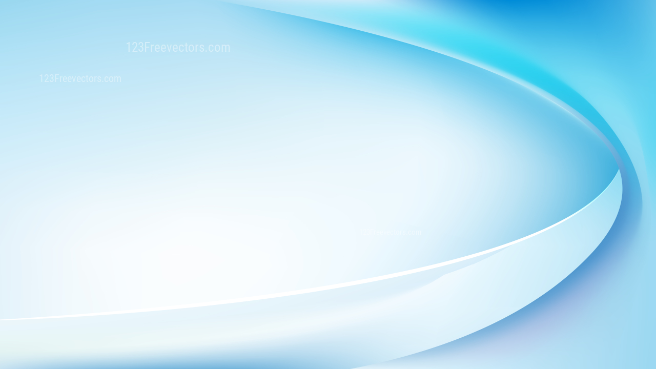 Abstract Glowing Blue and White Wave Background Illustrator