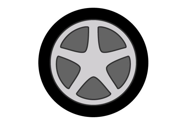 Free Car Wheel Vector Art